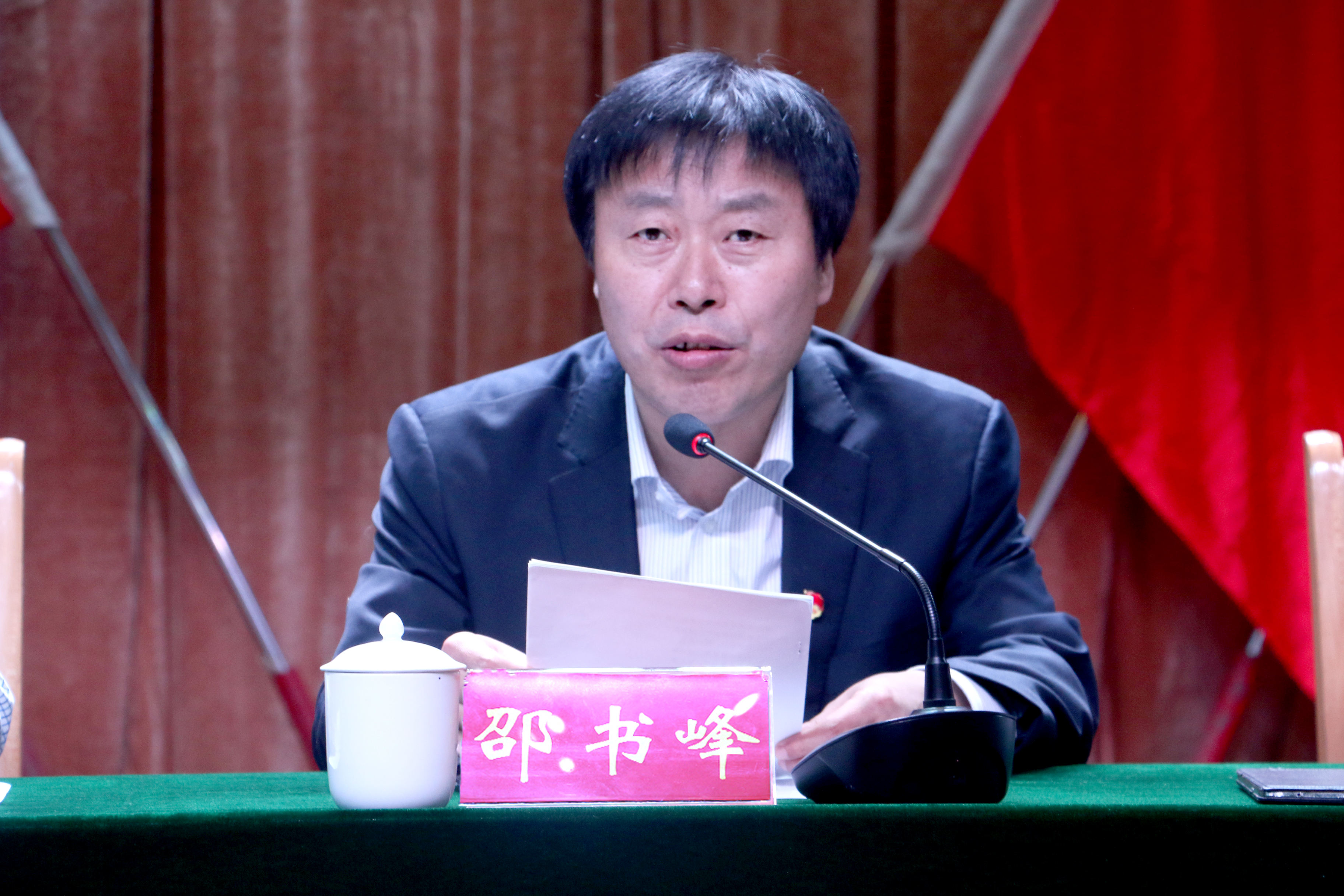 2党委副书记邵书峰宣读《350vip8888新葡的京集团关于表彰2016年度共青团工作先进集体和先进个人的决定》.JPG